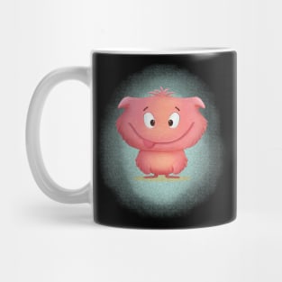 pink cartoon monster Mug